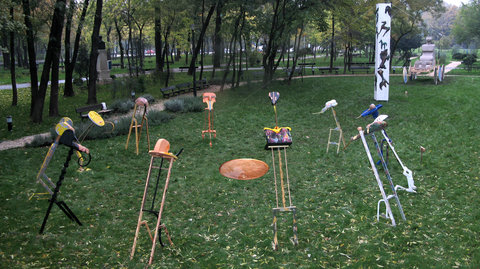 general view of works Kiseleff park Bucharest 2007