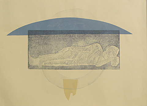 10 Sleeping Buddha Monoprint 46x65cm 2011