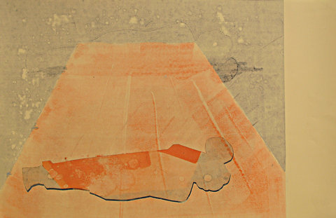 13 Sleeping Buddha Monoprint 41,5x65cm 2011