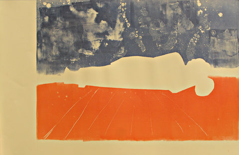 15 Sleeping Buddha Monoprint 41,5x65cm 2011