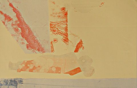 16 Sleeping Buddha Monoprint 41,5x65cm 2011