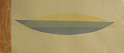 19 Sleeping Buddha Monoprint 29x70,5cm 2011