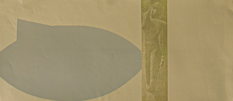 1 Sleeping Buddha Monoprint 29x65cm 2011