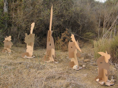 b1 BEINGS -cardboard -160x40cm 2006