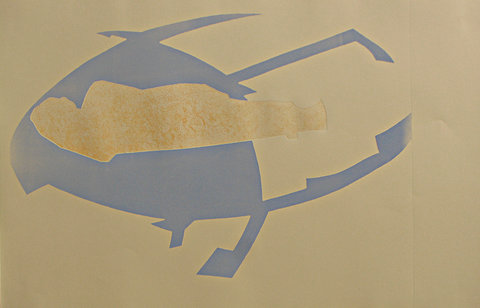 21 Sleeping Buddha Monoprint 41,5x65cm 2011
