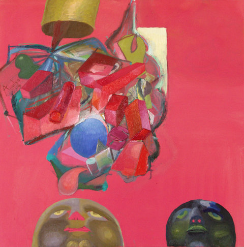 a9 TARGET-OF-MAN oil-on-canvas 65x65cm 2004