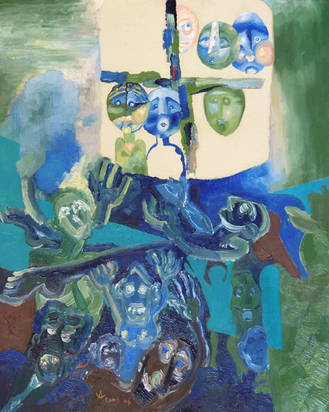 b5 TARGET-OF-MAN oil-on-canvas 75x60cm 2004