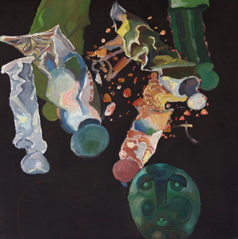 b6 TARGET-OF-MAN oil-on-canvas 60x60cm 2004